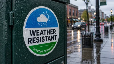 Wetterfeste Aufkleber – so wählen Sie langlebige Beschilderung, die jahrelang hält